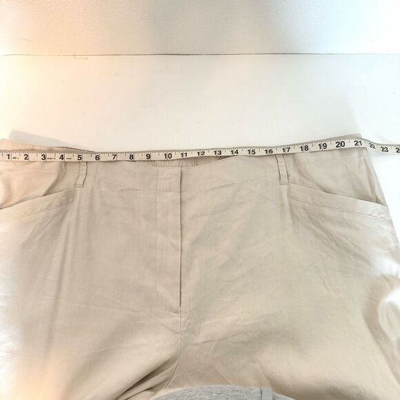 J. Jill Linen Stretch Sea Salt Wide Leg Trousers Size 24 NWT - Picture 6 of 10
